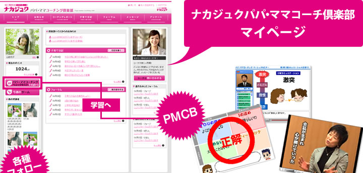 ナカジュクパパ・ママコーチ倶楽部 マイページ ナカジュクパパ・ママコーチ倶楽部 マイページ